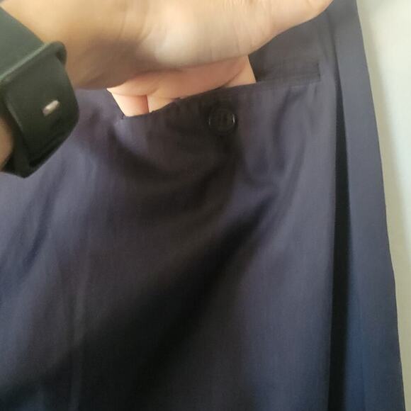 BCBGMaxaria Wide Leg Mid Rise Flat Front Dress Pant Old Money Slacks Size 04 - Picture 7 of 14